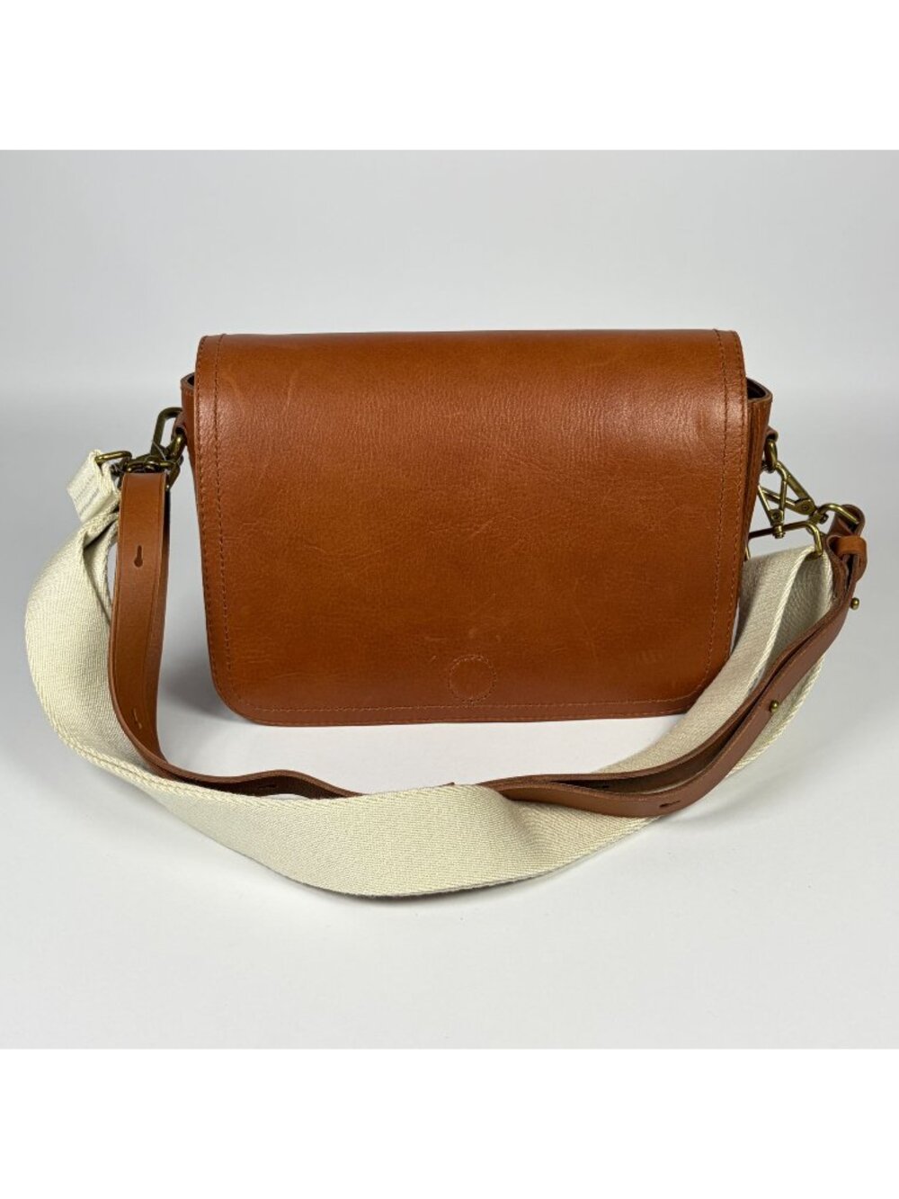 Madewell The Transport Flap Shoulder Crossbody Bag Leather in English Saddle New